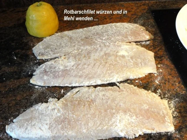 Rezept: Fisch: ROTBARSCHFILET im Gewürzeimantel Bild Nr. 4 Fisch: ROTBARSCHFILET im Gewürzeimantel - Rezept - Bild Nr. 4