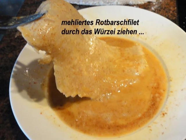 Rezept: Fisch: ROTBARSCHFILET im Gewürzeimantel Bild Nr. 6 Fisch: ROTBARSCHFILET im Gewürzeimantel - Rezept - Bild Nr. 6