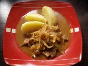 Biergulasch mit Kraut - Rezept