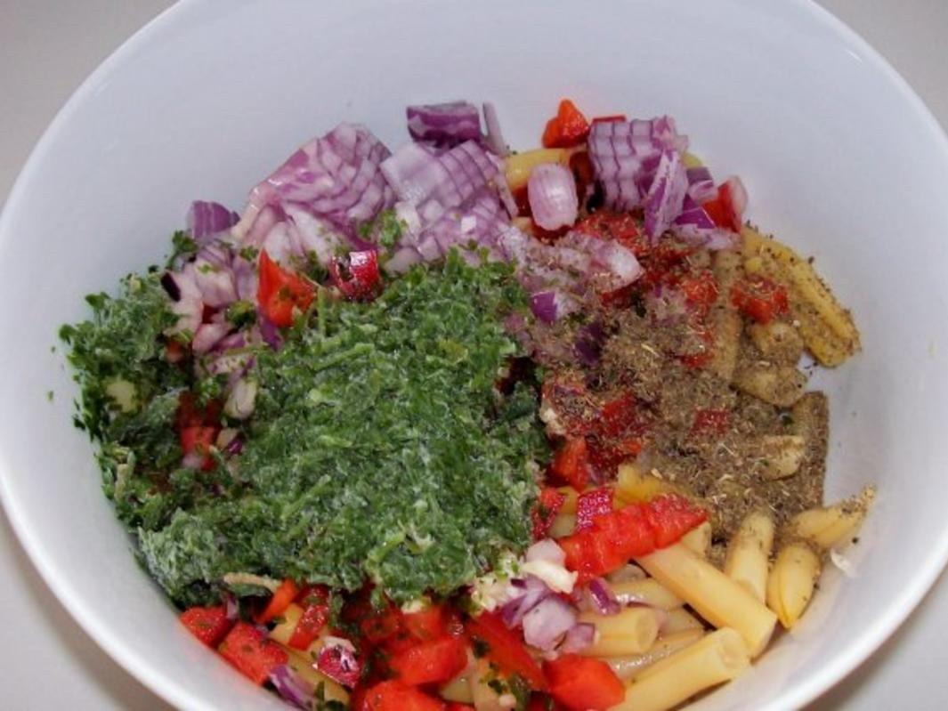 Salate: Bohnensalat mit Paprika und roten Zwiebeln - einfach - 106 kcal ...