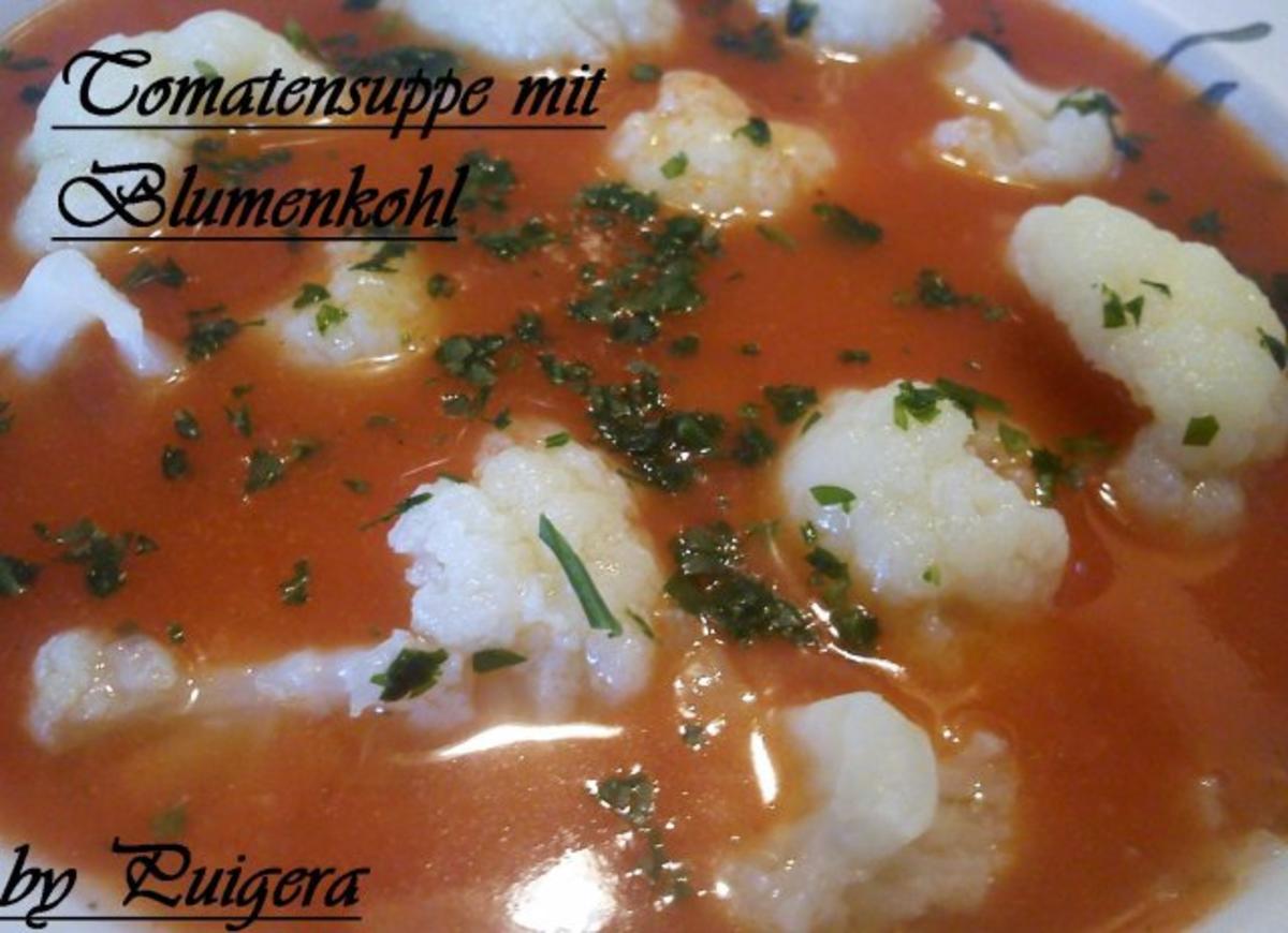 Tomatensüppchen mit Blumenkohl - Rezept - kochbar.de