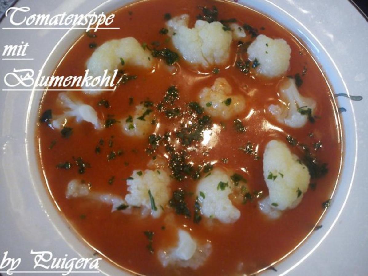 Tomatensüppchen mit Blumenkohl - einfach - von puigera