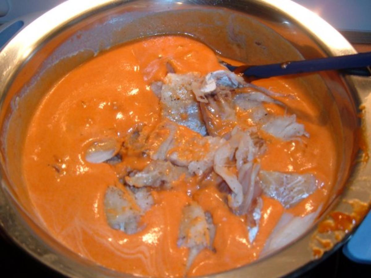 Fisch : 2erlei in Tomatensoße mit Pasta - Rezept - Bild Nr. 5