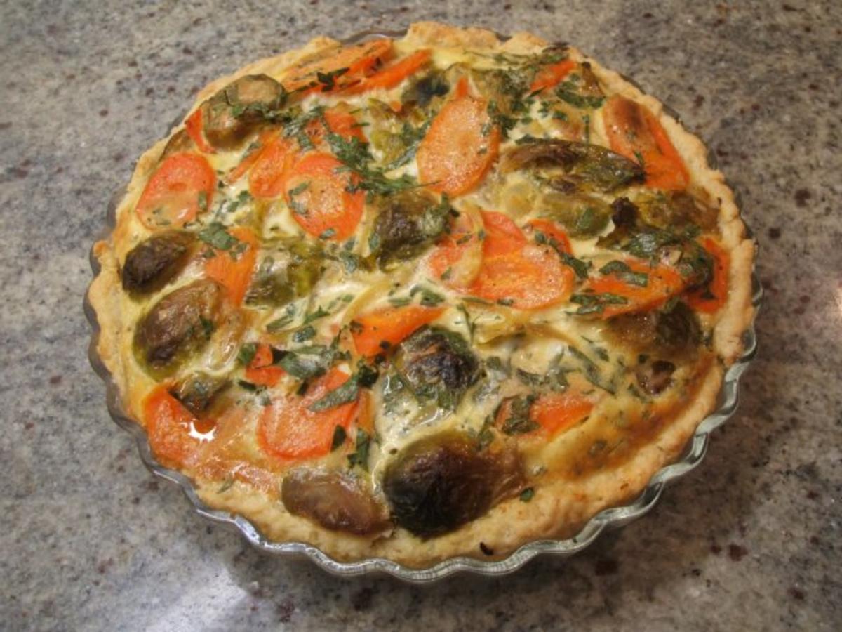 Bilder für Quiche: Gemüse-Quiche - Rezept