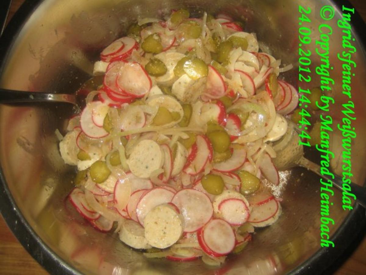 Salate – Ingrid’s feiner Weißwurstsalat - Rezept - Bild Nr. 3