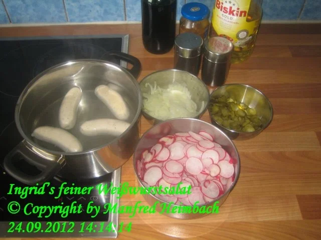 Salate – Ingrid’s feiner Weißwurstsalat - Rezept - Bild Nr. 6