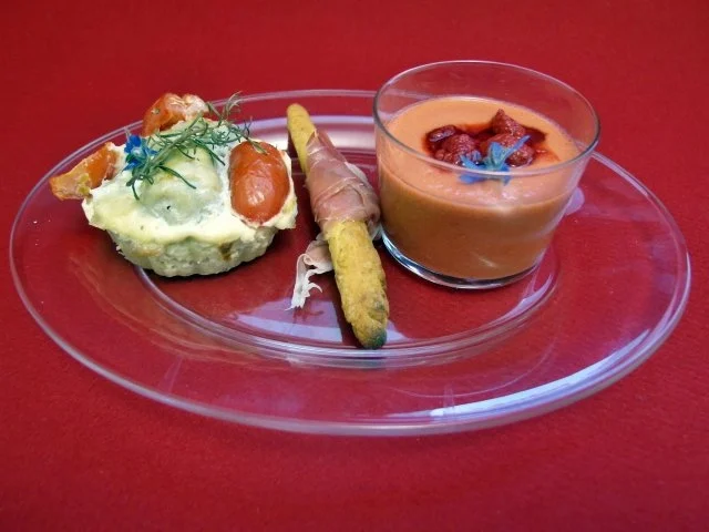 Fruchtige Himbeer-Gazpacho - Rezept