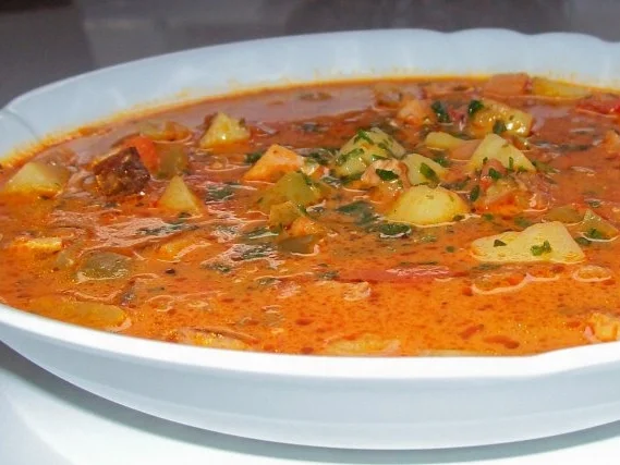 Deftiger Paprika-Rahm-Topf mit gebratenem Leberkäse - Rezept - Bild Nr. 10