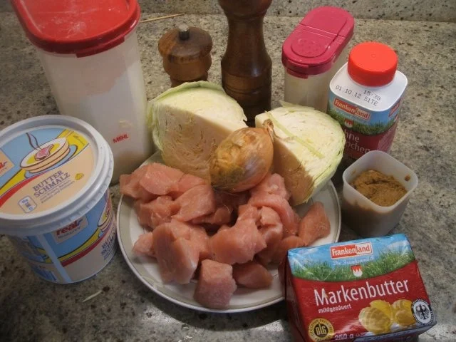 Geflügel: Putengeschnetzeltes an Rahmweißkraut - Rezept - Bild Nr. 2