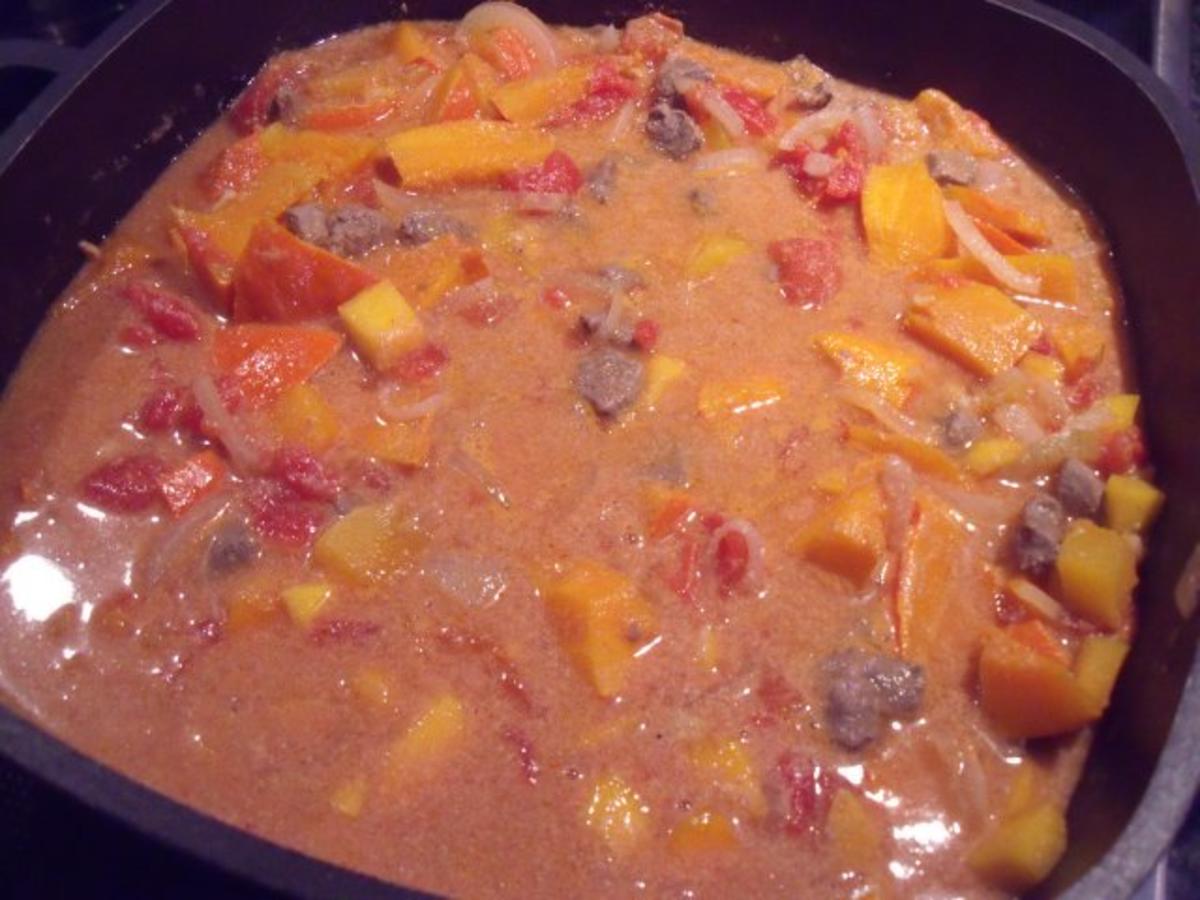 Kürbis-Curry mit Lammfleisch - Rezept