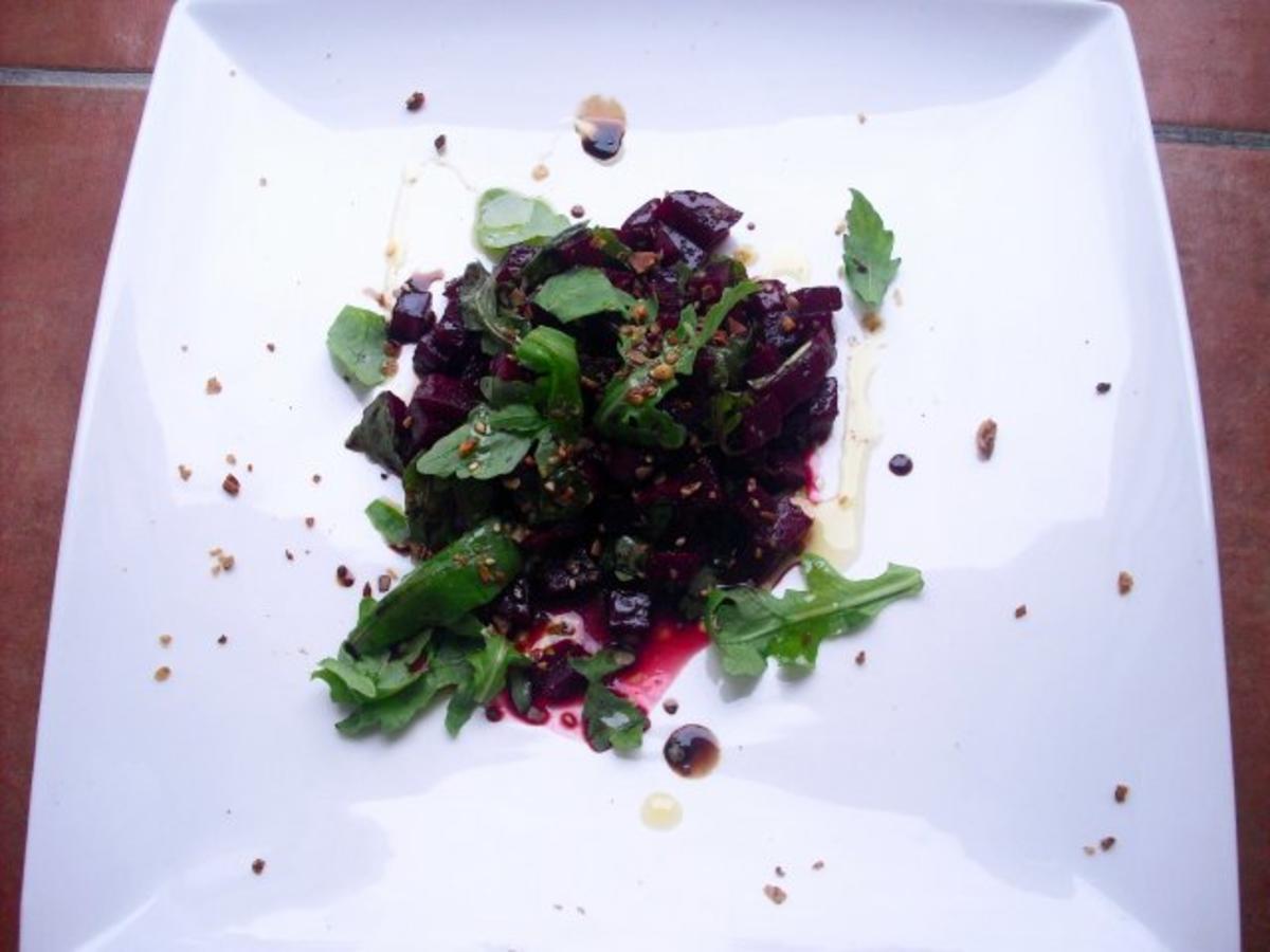 Rote Beete-Rucola Salat - Rezept