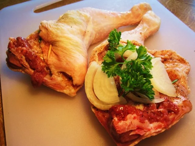 Rezept: Fruchtige Hühnerkeulen ... Bild Nr. 4 Fruchtige Hühnerkeulen ... - Rezept - Bild Nr. 4