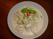 Hähnchen mit Kokos-Limetten- Ingwer- Sauce - Rezept