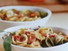 Orecchiette mit Blauschimmelkaese und Schinken - Rezept