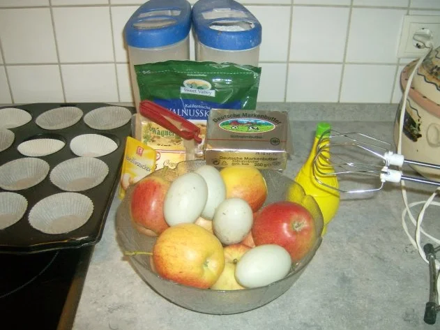 Apfel-Walnuss-Muffins - Rezept - Bild Nr. 2