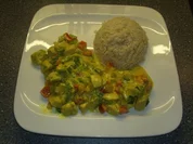 Hühnergeschnetzeltes ein bisschen Indisch - Rezept