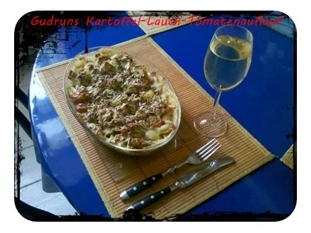 Rezept: Gemüse: Kartoffel-Lauch-Tomatenauflauf Bild Nr. 12 Gemüse: Kartoffel-Lauch-Tomatenauflauf - Rezept - Bild Nr. 12