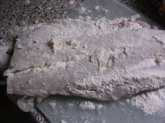 Fisch auf Reis und Gemüse - Rezept