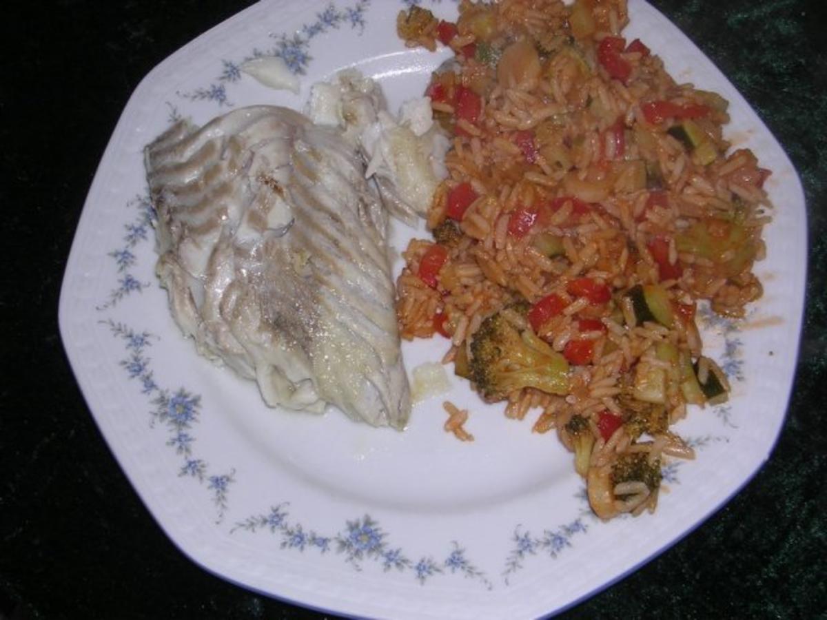Fisch auf Reis und Gemüse - Rezept - Bild Nr. 3
