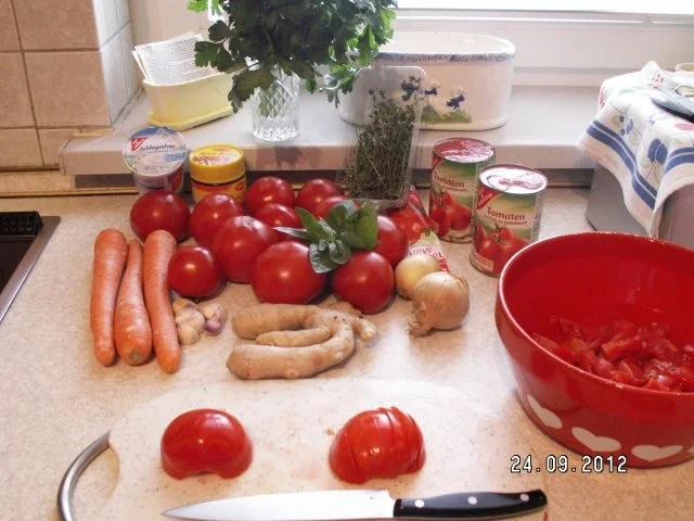Tomaten/Möhren-Creme Suppe - Rezept
