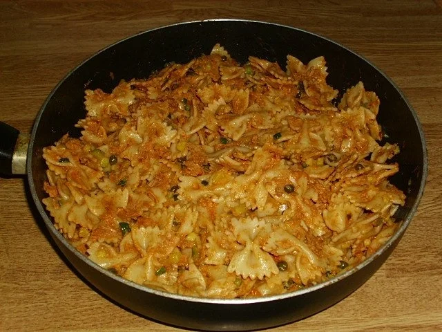 Farfalle Thunfisch Pfanne - Rezept