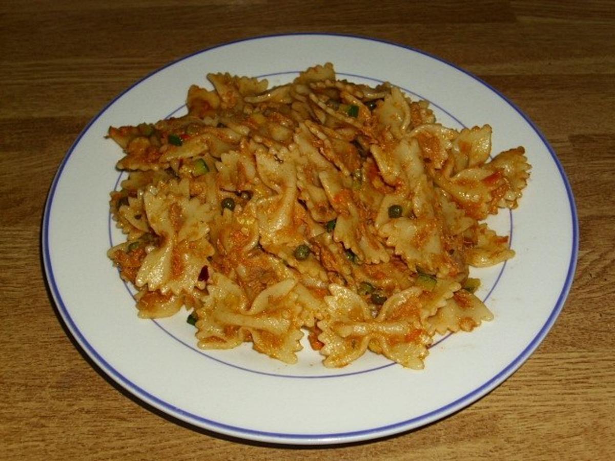 Farfalle Thunfisch Pfanne - Rezept - Bild Nr. 2