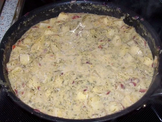 Rezept: Beilagen: Pikante Schmorgurken-Pfanne mit cremiger Senfsoße Bild Nr. 6 Beilagen: Pikante Schmorgurken-Pfanne mit cremiger Senfsoße - Rezept - Bild Nr. 6