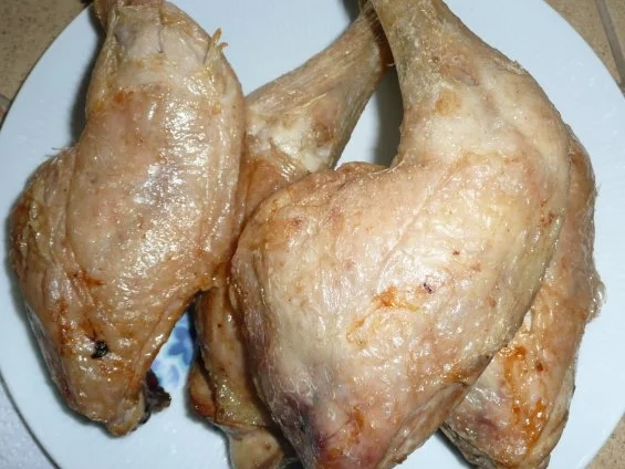 Hähnchen-Beine, Feldsalat & Backofen-pommes - Rezept - Bild Nr. 7