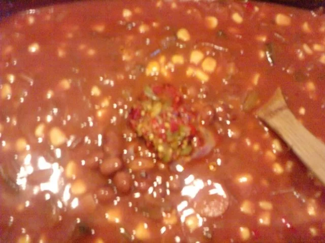 Chili con Pollo Resteverwertung des Rotweingemüsesuds von gestern - Rezept - Bild Nr. 10