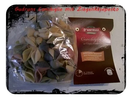 Nudeln: Conchiglie mit Kräuter-Ziegenkäse-Pesto - Rezept - Bild Nr. 2