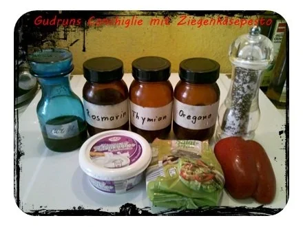 Nudeln: Conchiglie mit Kräuter-Ziegenkäse-Pesto - Rezept - Bild Nr. 3