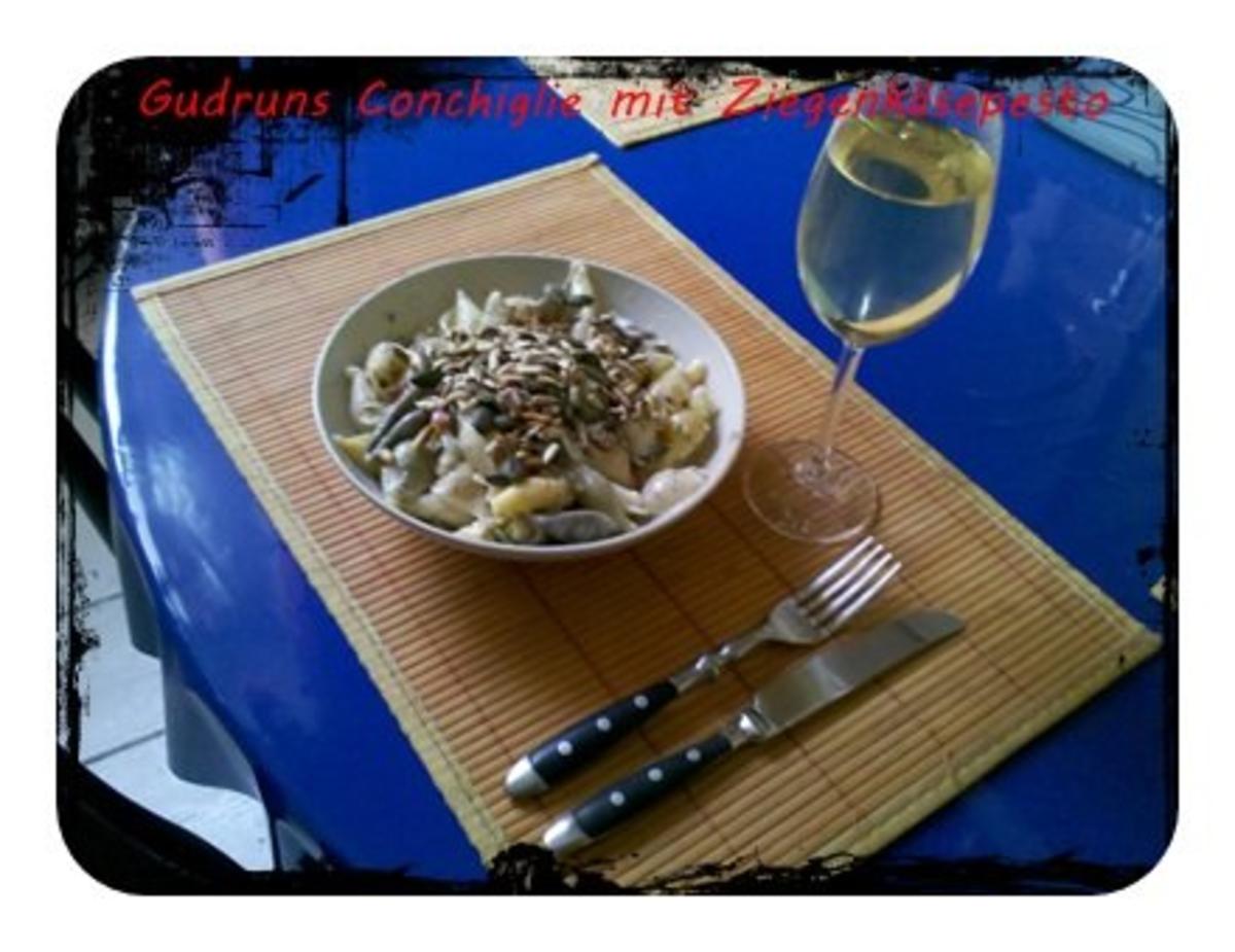 Nudeln: Conchiglie mit Kräuter-Ziegenkäse-Pesto - Rezept - Bild Nr. 9