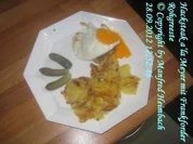 Hackfleisch – Hacksteak a’la Meyer mit Frankforder Rohgreeste - Rezept