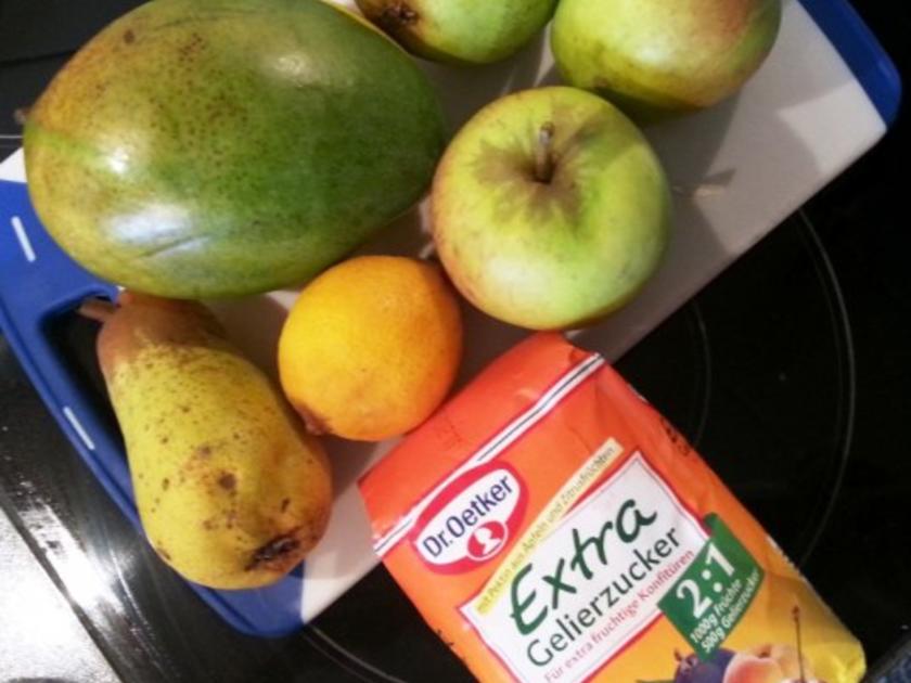 Mango Birne Apfel Marmelade - einfach - von Ciwi72