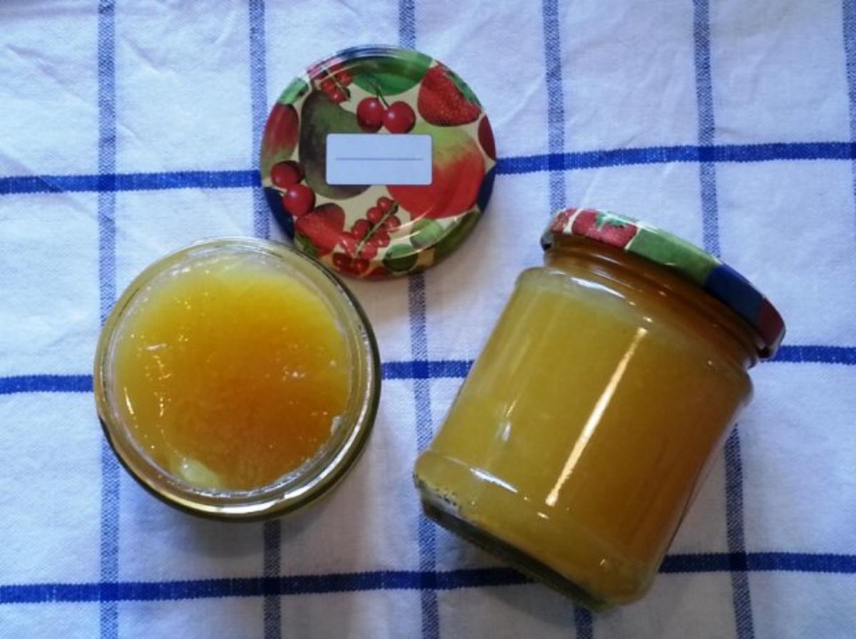 Bilder für Mango-Birne-Apfel-Marmelade - Rezept