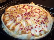 Pikante Birnen-Gorgonzola-Quiche - Rezept