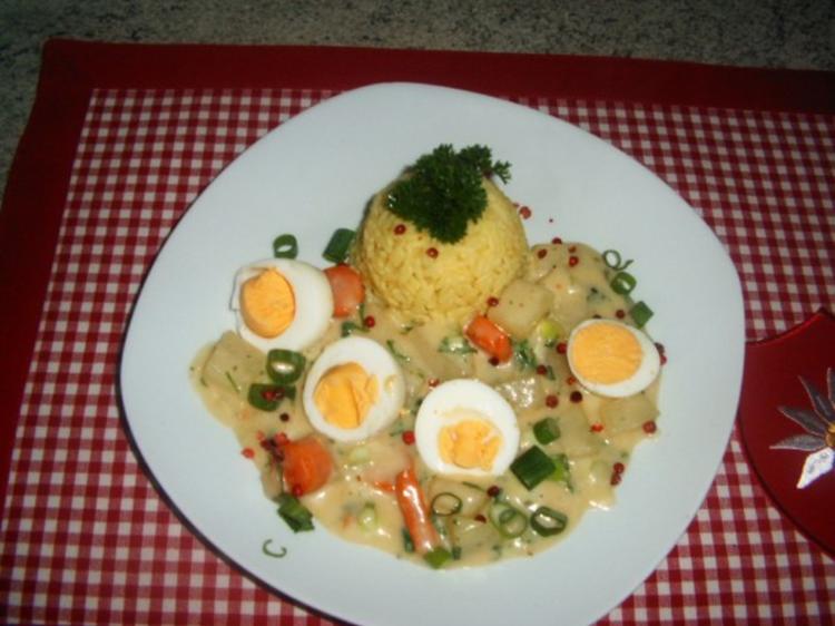 Eier mit Gemüse -Ragout - schnell &amp; einfach - von wastel