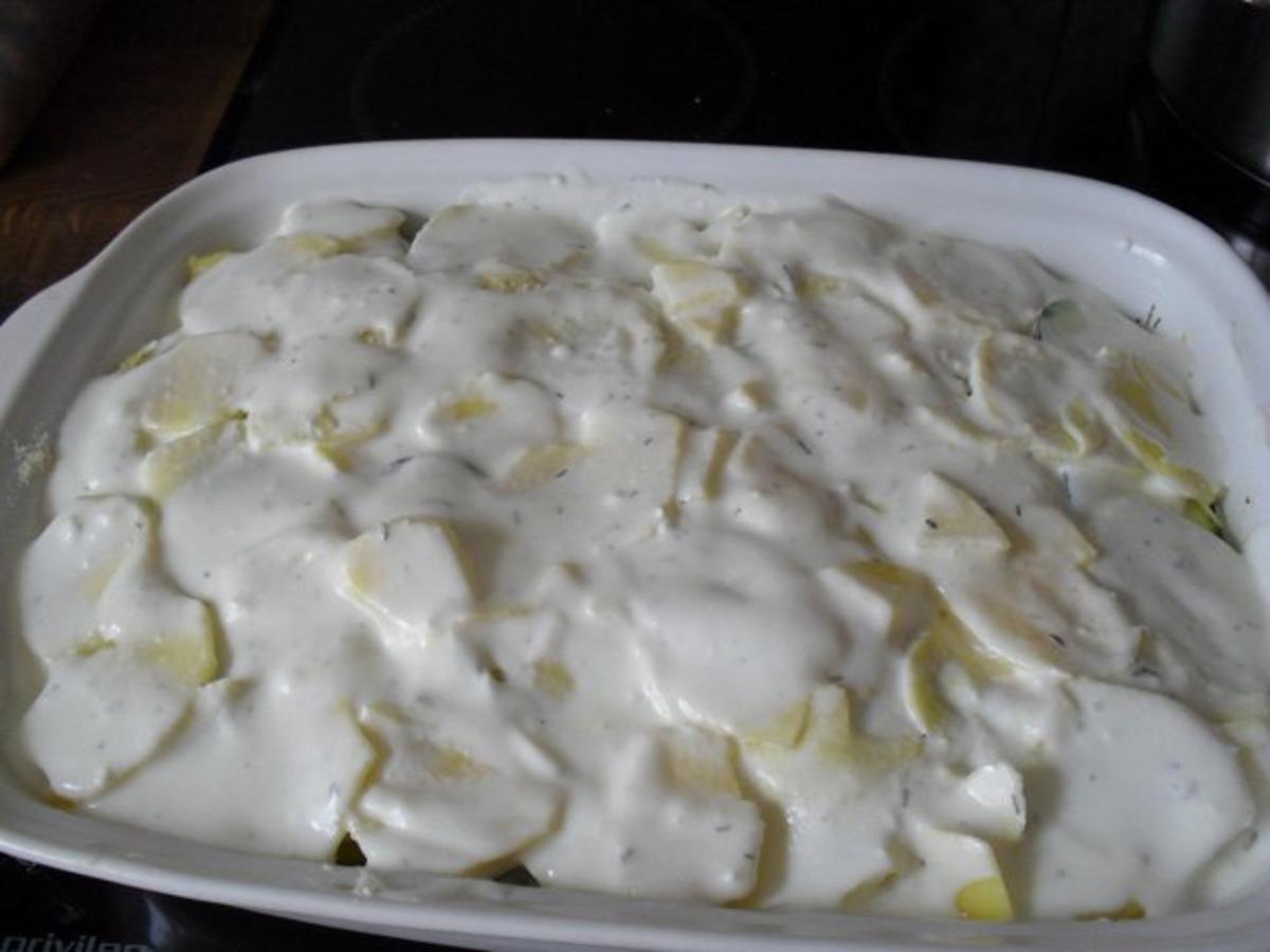 Auflauf: Kartoffel-Zucchini-Auflauf - Rezept - Bild Nr. 4