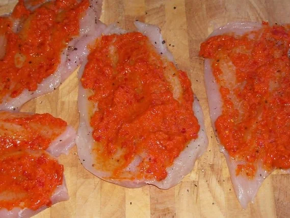 Rezept: Würzige Hähnchenbrustfilets mit Chorizo-Füllung und grünen Bohnen Bild Nr. 3 Würzige Hähnchenbrustfilets mit Chorizo-Füllung und grünen Bohnen - Rezept - Bild Nr. 3