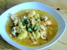 Lachs-Suppe mit Tortellini - Rezept