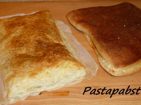 Rezept: Focaccia Streifen mit Schinken Bild Nr. 2 Focaccia Streifen mit Schinken - Rezept - Bild Nr. 2