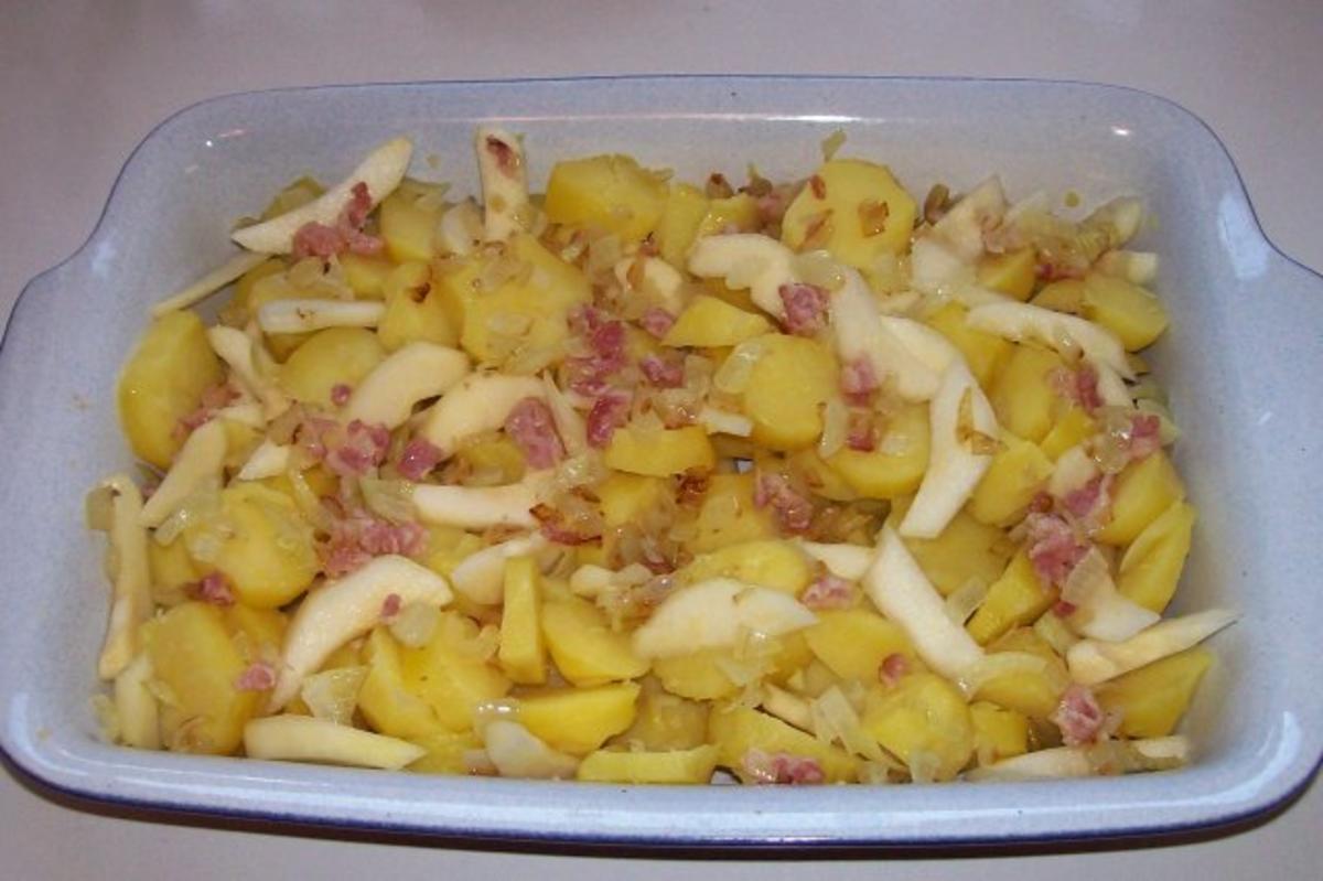 Würziges Kartoffel-Birnen-Gratin mit Gorgonzola - Rezept - Bild Nr. 5