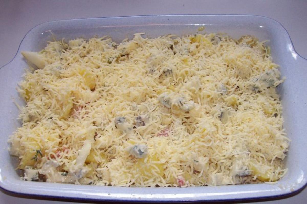 Würziges Kartoffel-Birnen-Gratin mit Gorgonzola - Rezept - Bild Nr. 8