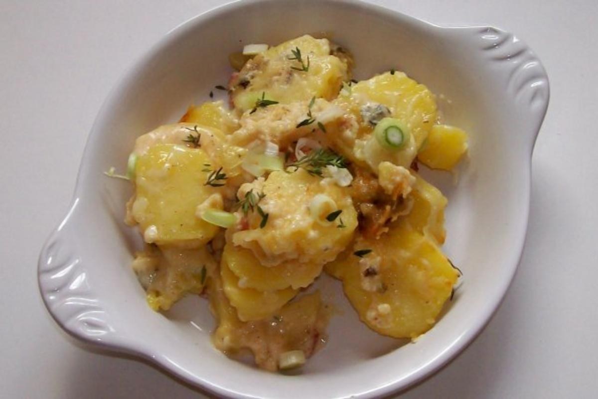 Würziges Kartoffel-Birnen-Gratin mit Gorgonzola - Rezept - Bild Nr. 10