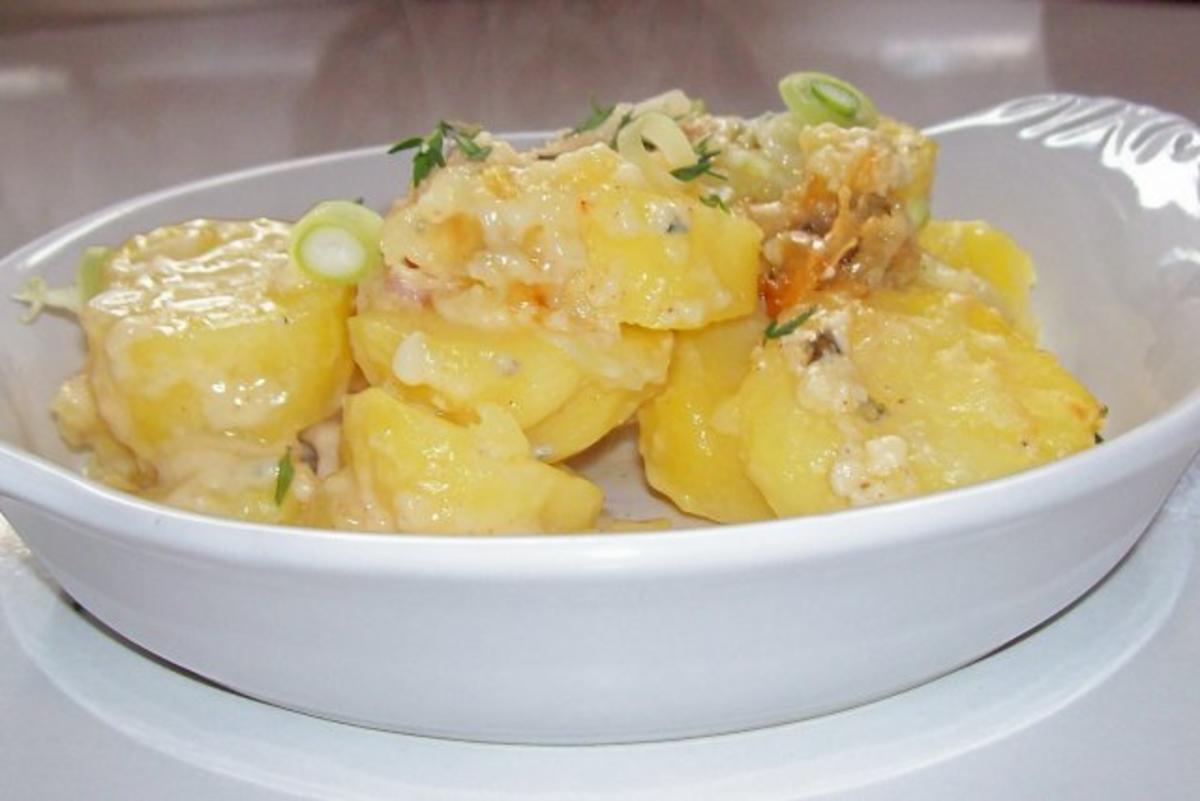Würziges Kartoffel-Birnen-Gratin mit Gorgonzola - Rezept - Bild Nr. 11