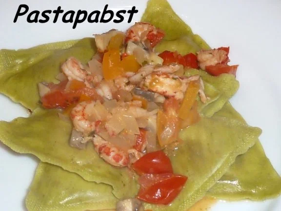 Gemüseravioli mit bunter Auflage - Rezept - Bild Nr. 2