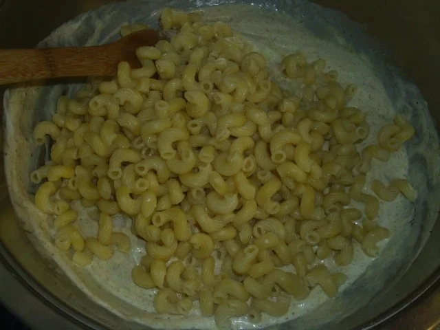 Rezept: Nudelsalat mit Currymajo Bild Nr. 3 Nudelsalat mit Currymajo - Rezept - Bild Nr. 3