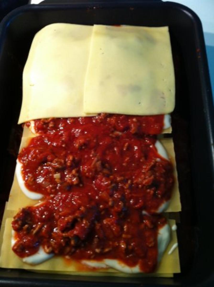 fruchtige Hack-Lasagne mit selbstgemachter Bechamel-Soße - Rezept - Bild Nr. 11