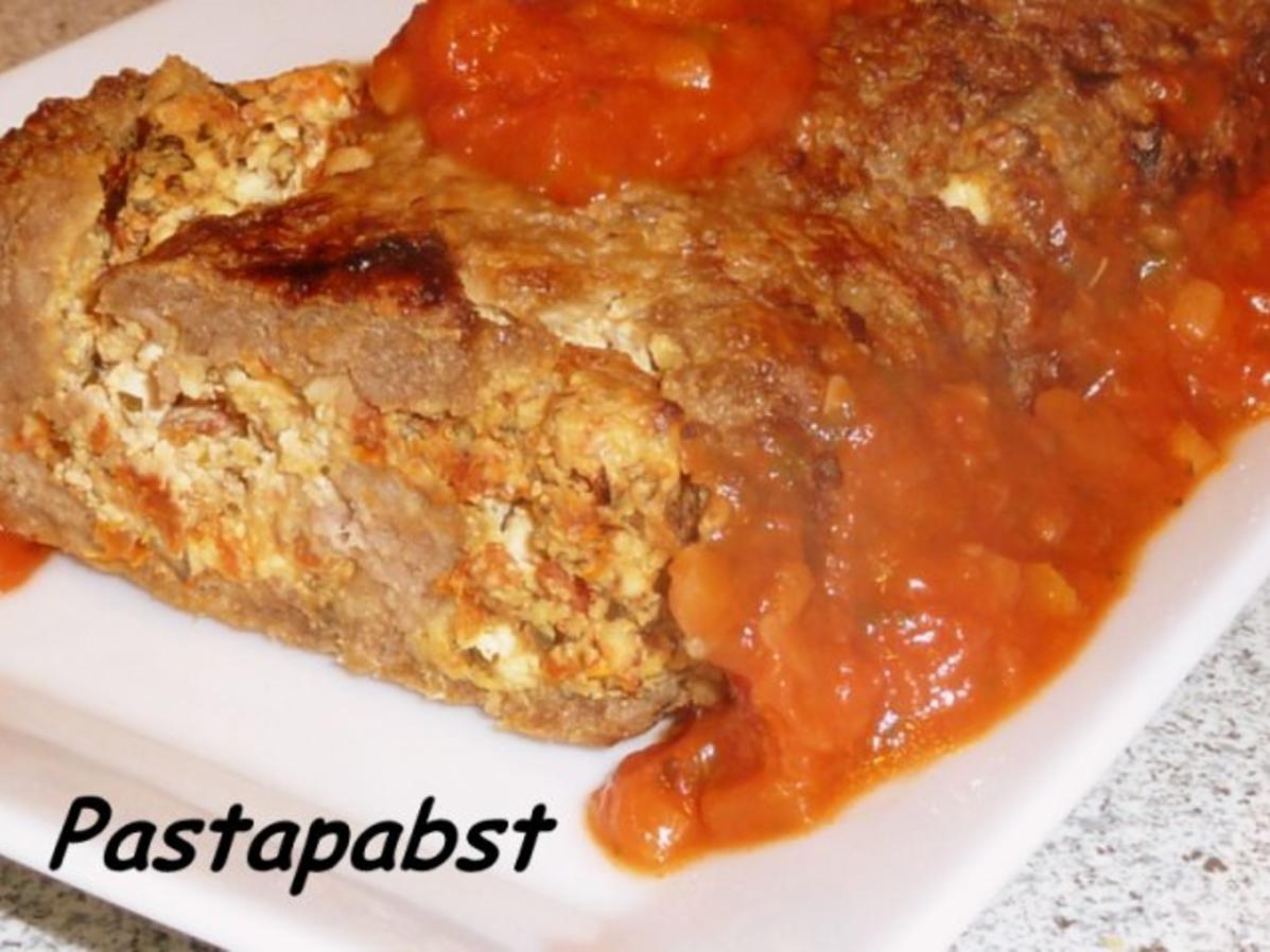 Mediterran gefüllter Hackbraten - Rezept - kochbar.de