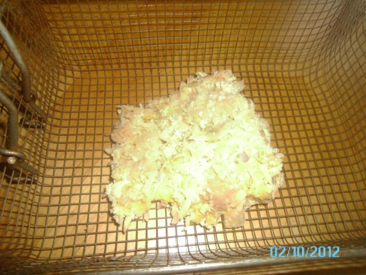 Fischfilet im Knuspermantel (mit grünem Salat) - Rezept - Bild Nr. 5